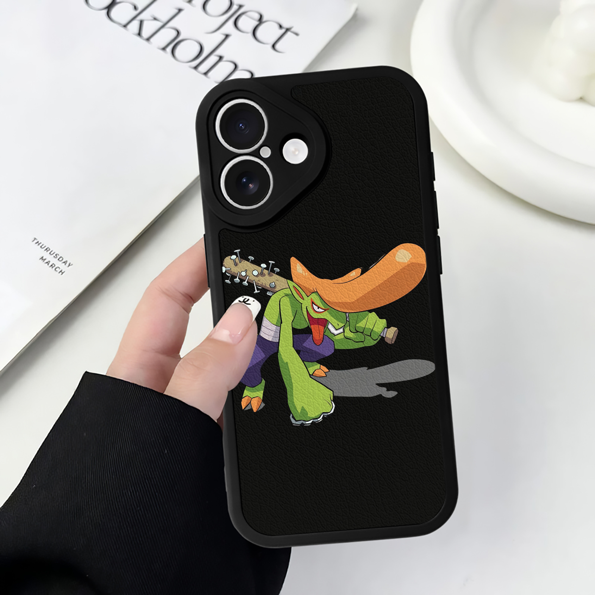 （画像用） 妖怪ウォッチ Yo-kai Watch 【iPhone 16シリーズ対応】シリコンスマホケース（レザー調） 材質：シリコン